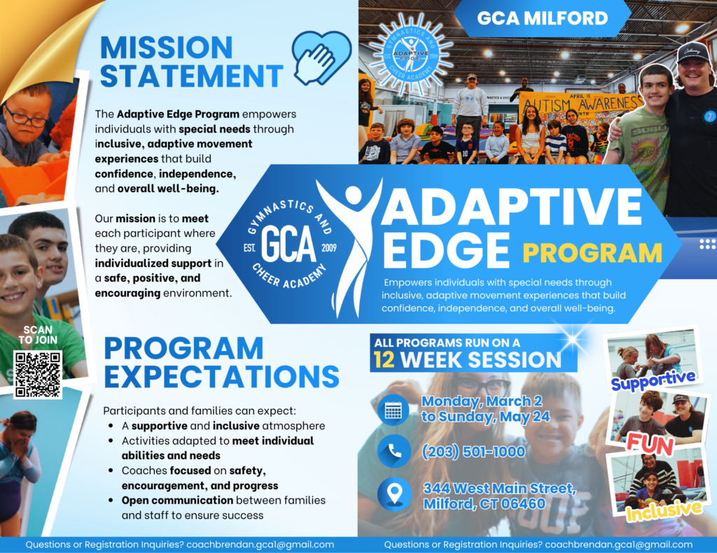 Adaptive Edge at GCA Milford - Gymnastics & Cheerleading Academy