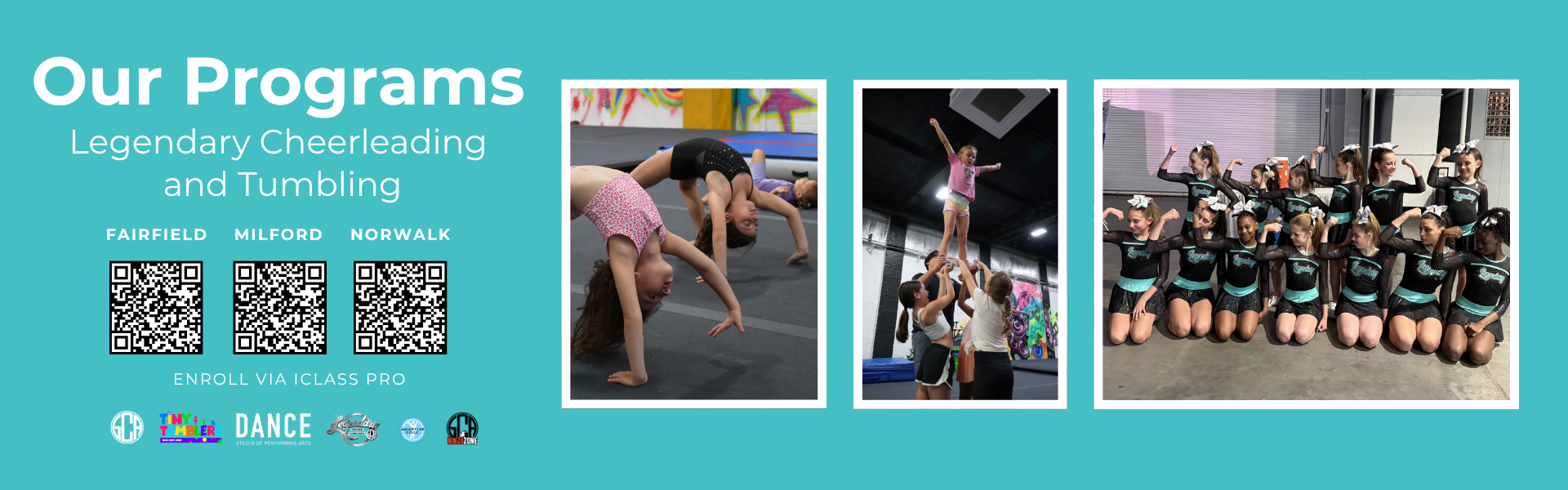 Our Programs Banner_Legendary Cheerleading and Tumbling